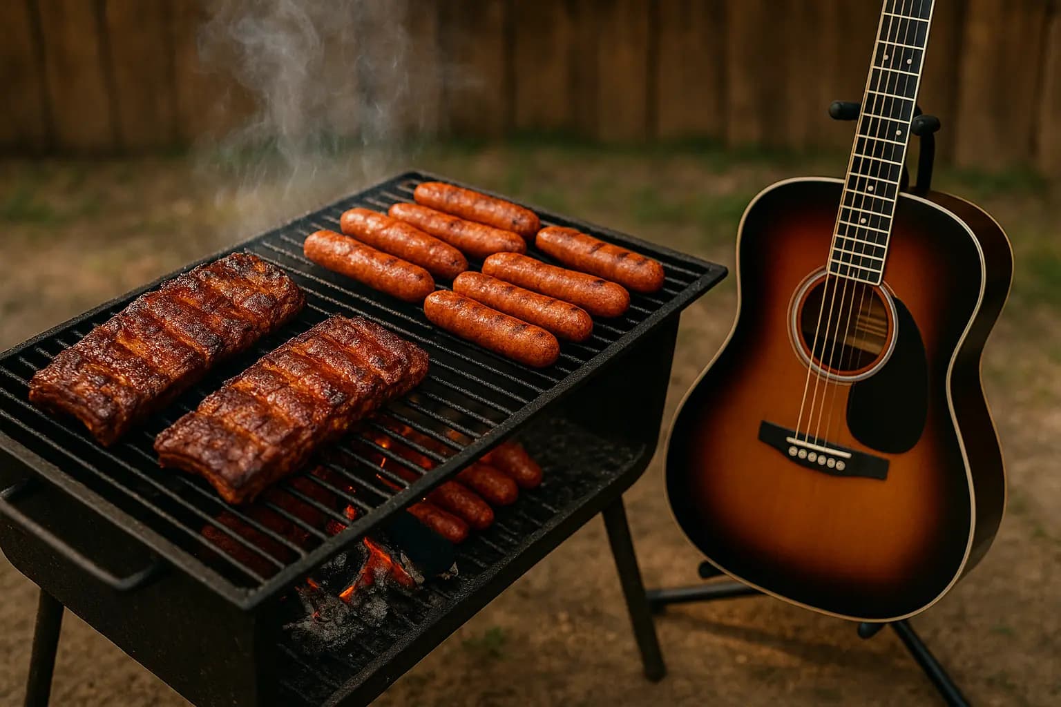::FUNMOJI:GUITAR:: A Summer Day of Music and Barbecue in Manistee ::FUNMOJI:CHICKEN::